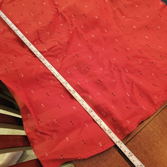 90s Style Red Button-down Top - Picture 6 of 6